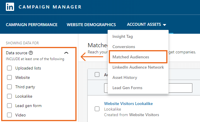 Linkedin campaign monitor audience 