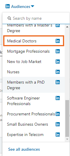 linkedin lead audience