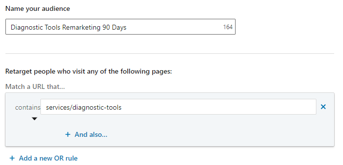Matched audiences linkedin
